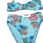 frankie's bikinis  Blue daiquiri Floral bikini JENNA/CLEO size Medium/Small Photo 6