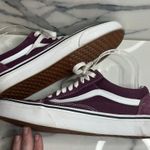 Vans  | EUC Burgundy Low Top Suede Leather Sneakers Men Sz 7 Women Sz 8.5 Photo 6