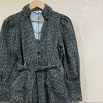 Marissa Webb Collective mera green leopard distressed denim dress Size 2 Photo 1