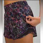 Lululemon Hotty Hot High Rise Athletic Shorts Floral Spray Multi 12 Photo 1