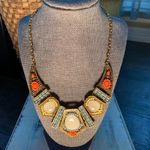 Bronze Orange and Blue 24 inch Necklace Blue Photo 4
