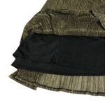 Ava & Viv NWT Gold Metallic Pleated Midi Skirt New Photo 4