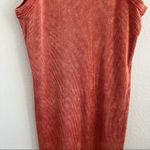 Topshop Red Orange Ribbed Tie Dye Tank Dress US 8 Photo 7