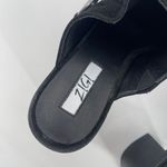 Zigi Bretti Women’s Black Suede Block Heel Mules Size 9 – Western Boho Slip Photo 4