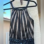 Mac Duggal  Black Beaded Sequin Shorts Maxi Sheer Skirt Gown Size 6 Photo 7