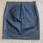 Windsor Short Mini Black Faux Leather Pencil Skirt Photo 4