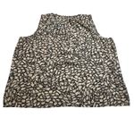 Vera Wang Simply Vera  Sleeveless Split Neck Blouse Size X-Large Camo Print Photo 1