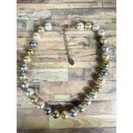 KJL Kenneth J. Lane 2009 Anniversary Special Multi Colorful Faux Pearl Necklace Blue Photo 3