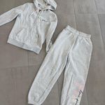 PINK - Victoria's Secret Victoria's Secret PINK unworn gray sweatsuit - XS - ombré sunset tie die design Photo 3