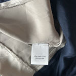 Michelle Mason MASON by  Navy Taupe Sleeveless Dress Size 10‎ Silk Photo 8