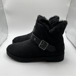 UGG NWOB  Women’s Timely Short Buckle Boots In Black Sz 5 New Photo 1