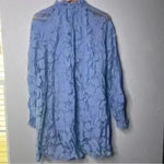 & Other Stories & Other Stories Blue Floral Balloon Sleeve Sheath Dress Photo 3