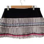 Lucky in Love On The Line Pleated Tennis Skirt Skort Black White size large Photo 4