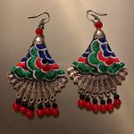 Hand made Chinese earrings Green Photo 0