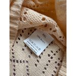 J.Crew J.‎ Crew Women's 2XL Beige Lace Knit Pullover Sweater Long Sleeve Photo 3