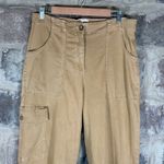 Joie  Tan Tencel High‎ Rise Straight Leg Cargo Pants 10 Photo 1