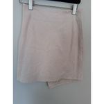 Showpo  Kiandra Wrap Mini Skirt Womens Sz 4 Beige Knot Detail Side Zip Lined NWT Photo 6