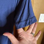 Pinkblush  Navy Ruched Short Sleeve Dress Size Small Photo 5