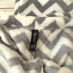 XOXO Women’s XL Fleece Chevron Stripes Pajama Pants Winter Cozy Gray White X Large Photo 1