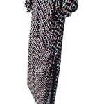 Connected Apparel  Women Multicolor Geometric Short Sleeves Boat Neck‎ Dress 12 Photo 2