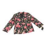 Zinc Cotton Spandex bland Floral buttons up front blazer ladies sz XL Photo 7