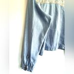 Forenza Vintage 80s Light Wash Denim And Lace Retro Jean Jacket New Wave Pop L Photo 6