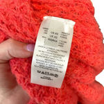 Anthropologie Sweater Ruffled Boat Neck Knit Wool Blend Pink Coral Size XS Photo 10