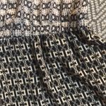 ZARA Ruffle Sheer Geo Print Button Romper Jumpsuit Large Contrast Kaleidoscope Photo 2