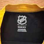 NHL penguins hockey Black and Yellow Long Sleeve Shirt Size M Photo 2