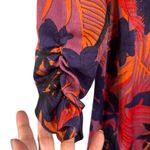 ZARA Pink Multicolor Colorful Floral Tropical Long Sleeve Dress Women Sz XS Photo 2