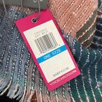 Vince Camuto NWT  Plaid Woven Scarf in Orange and Blue New w/Tag Photo 2