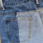 Forever 21  Two Tone Patchwork Raw Hem Jeans Size Medium Photo 5