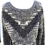Silence + Noise Urban Outfitters Womens large grey and black v-neck knit sweater Photo 4