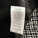 Michael Kors  Black White Tweed Blazer Jacket Three Button Pocketed Size 6 Photo 9