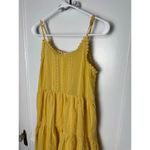 Altar'd State  Tank Dress Women's Small Butter Yellow Tiered Mini Sun Dress Photo 1