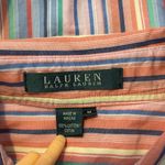 Lauren Ralph Lauren Medium Striped Button Down Dress Shirt Colorful Photo 3