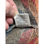 LA MIEL Women S Southwest Aztec Flannel Blanket Jacket Shacket Rust & Turquoise Photo 7