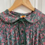 Vintage Floral Prairie Cottage Core Midi Dress Green Photo 12