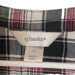 Christopher & Banks  Women’s X Black/Red/White Plaid Seersucker Cowgirl Top Farm Photo 5
