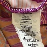 prAna  Purple & Orange Aztec Tribal Print Tankini‎ Top Size Small Photo 4