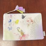 Hallmark  Marjolein Bastin Butterfly Birds Clutch Travel Cosmetic Case Zippered Photo 0