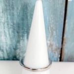 Blue Kyanite & CZ Silver ring size 6 Photo 1