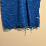 IRO Distressed blue zebra print/mesh coverup Photo 4