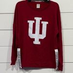 PINK - Victoria's Secret Victoria’s Secret PINK IU Indiana Hoosier Sweatshirt XS Red White Photo 1