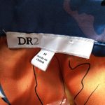 DR2 Womens Blouse M Multicolor Floral Collared Short Sleeve Button Up Top NWT Size M Photo 10