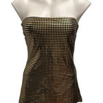 EXPRESS NWT, Vtg Y2K  'Sexy Basic Tube' Top With Gold Metallic Dots - Sz S Photo 0