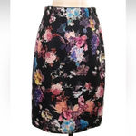 Carmen Marc Valvo  Watercolor Floral Pencil Skirt Women’s Size S Small Photo 1