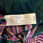 VIX Paula Hermanny Dione Caftan Coverup Faux Wrap Leaves Green Small NWOT Photo 4