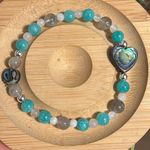 Handmade  Abalone Rose Quartz Moonstone Labradorite Quartzite Hematite Bracelet Photo 2