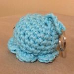 Crochet Baby Octopus 🐙 Keychain Blue Photo 4